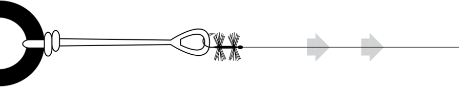 Step two: connect your fly and pull tippet